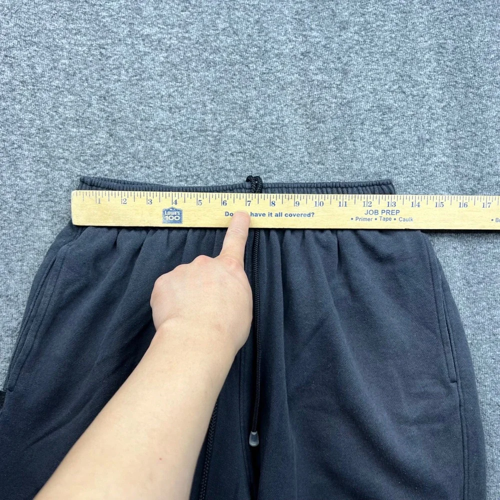 Jordan Sweatpants Mens Medium Gray Jumpman Fleece Joggers Snap Athletic Pants - Picture 3 of 16
